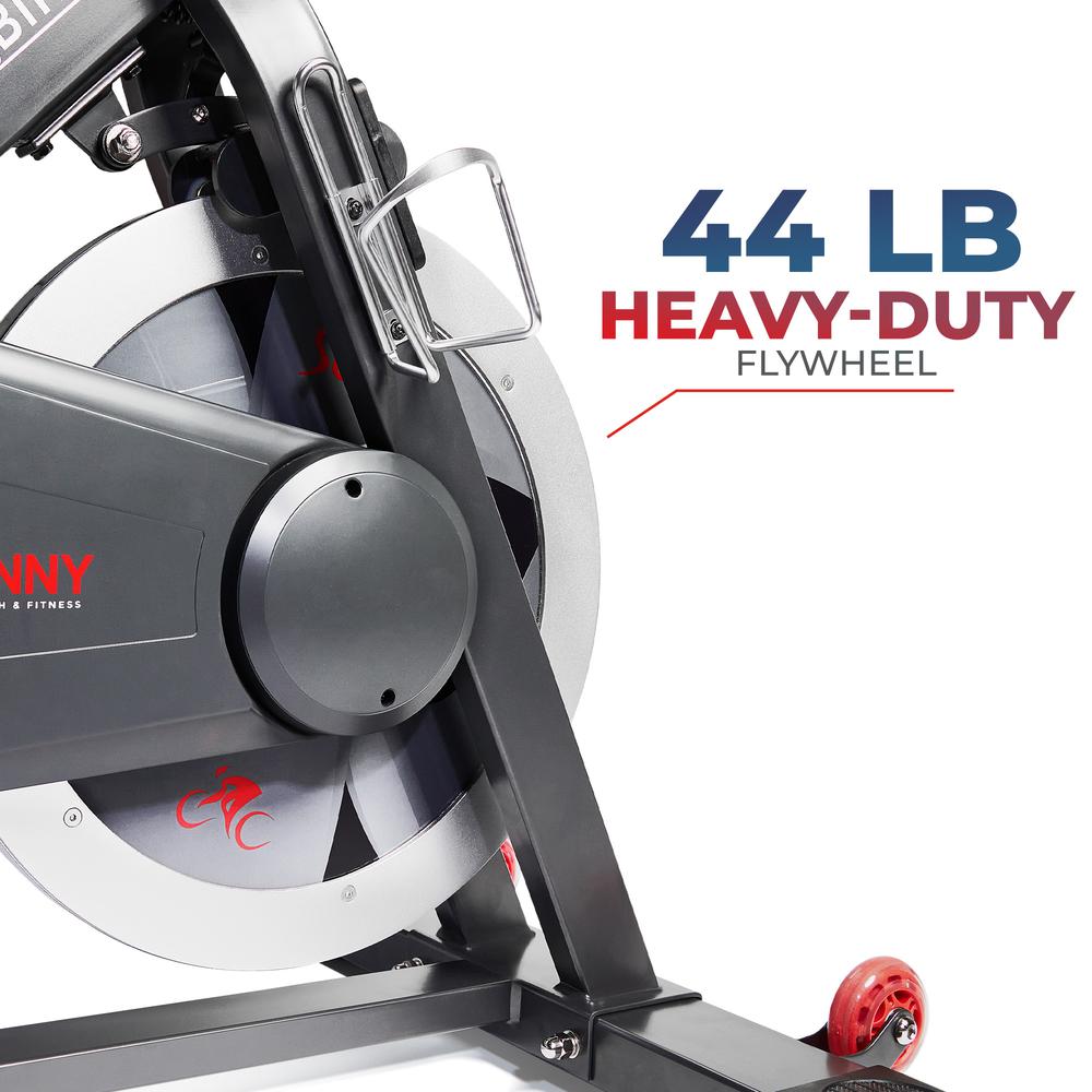 Sunny Health & Fitness Premium Indoor Cycling Smart Stationary Bike with Exclusive SunnyFit® App Enhanced Bluetooth Connectivity. Picture 8