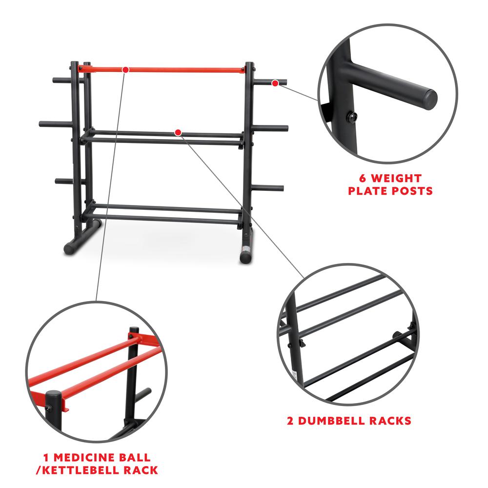 Sunny Health & Fitness Multi-Weight Storage Rack Stand - SF-XF921036. Picture 3