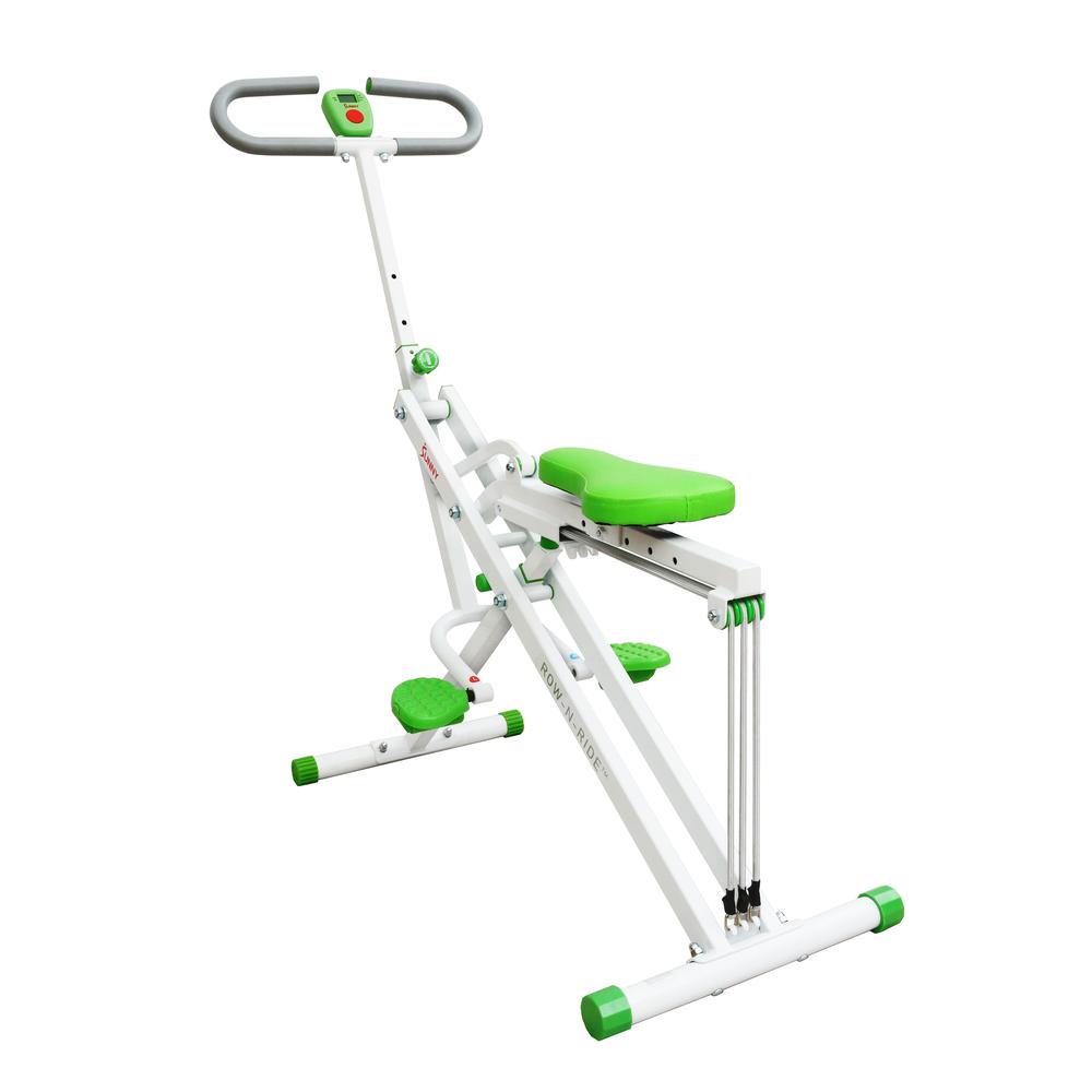 Sunny Health & Fitness Upright Row-N-Ride® Exerciser in Green - NO. 077G. Picture 1