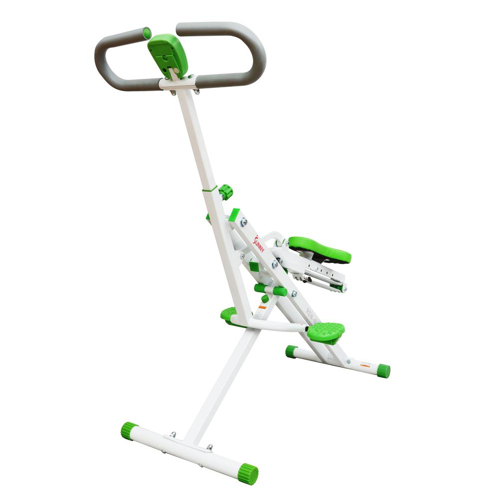 Sunny Health & Fitness Upright Row-N-Ride® Exerciser in Green - NO. 077G. Picture 9