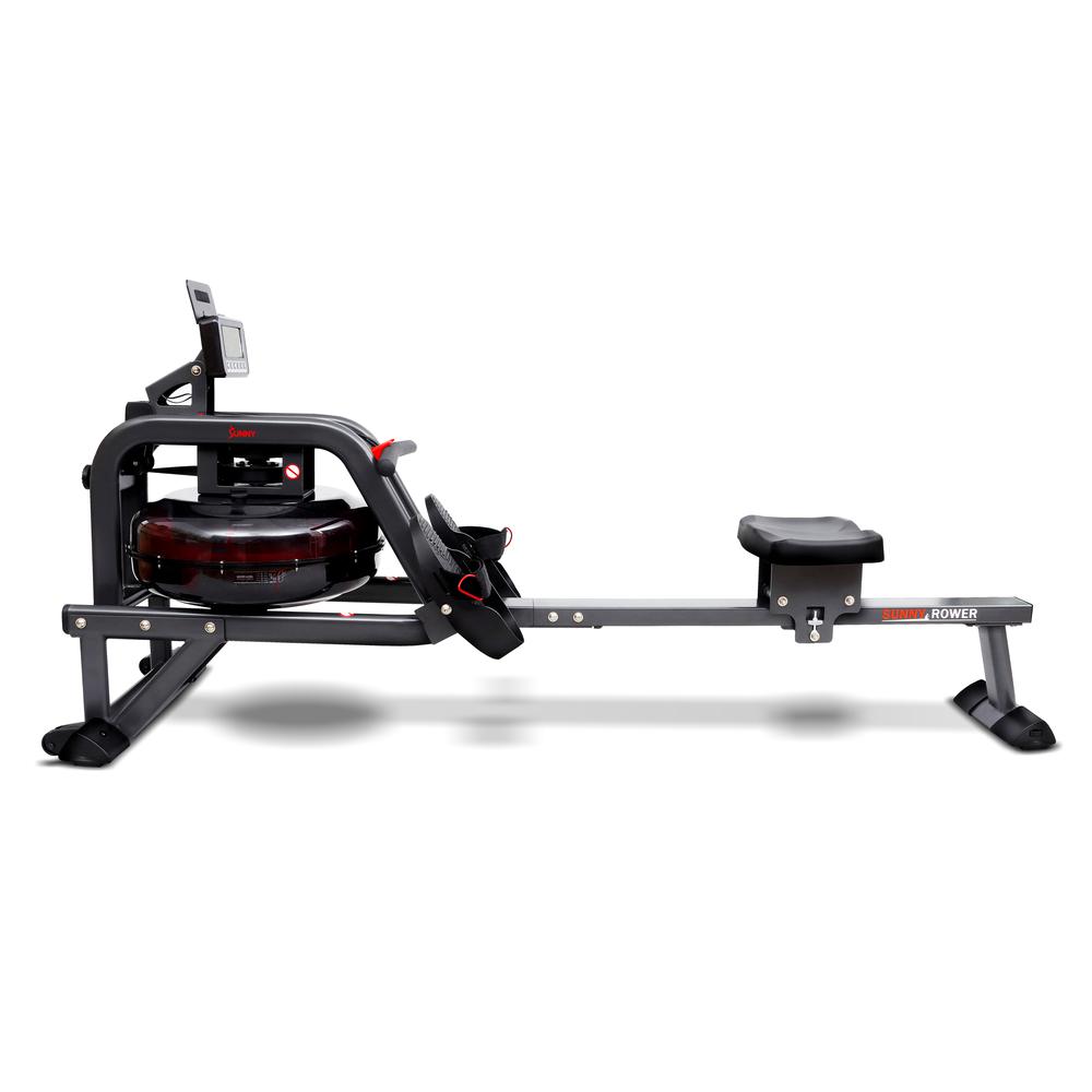 Sunny Health & Fitness Smart Obsidian Surge 500 m Water Rowing Machine - SF-RW5713SMART. Picture 4