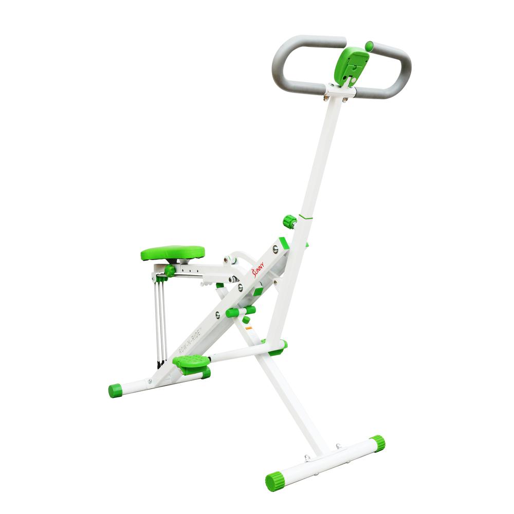 Sunny Health & Fitness Upright Row-N-Ride® Exerciser in Green - NO. 077G. Picture 7