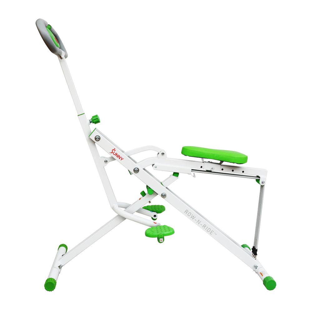 Sunny Health & Fitness Upright Row-N-Ride® Exerciser in Green - NO. 077G. Picture 5