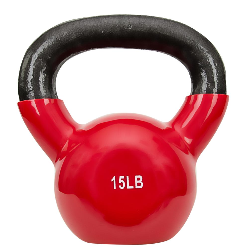 Vinyl Coated Kettle Bell - 15Lbs. Picture 1