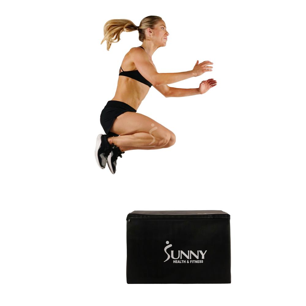 Foam Plyo Box, 440lb Weight Capacity with 3 in 1 Height Adjustment - 30"/24"/20" for Plyometric Training and Conditioning. Picture 1