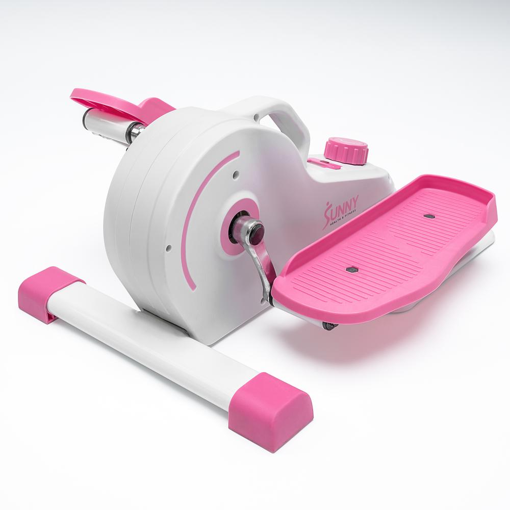 Sunny Health & Fitness Pink Under Desk Elliptical Machine - P2030. Picture 2