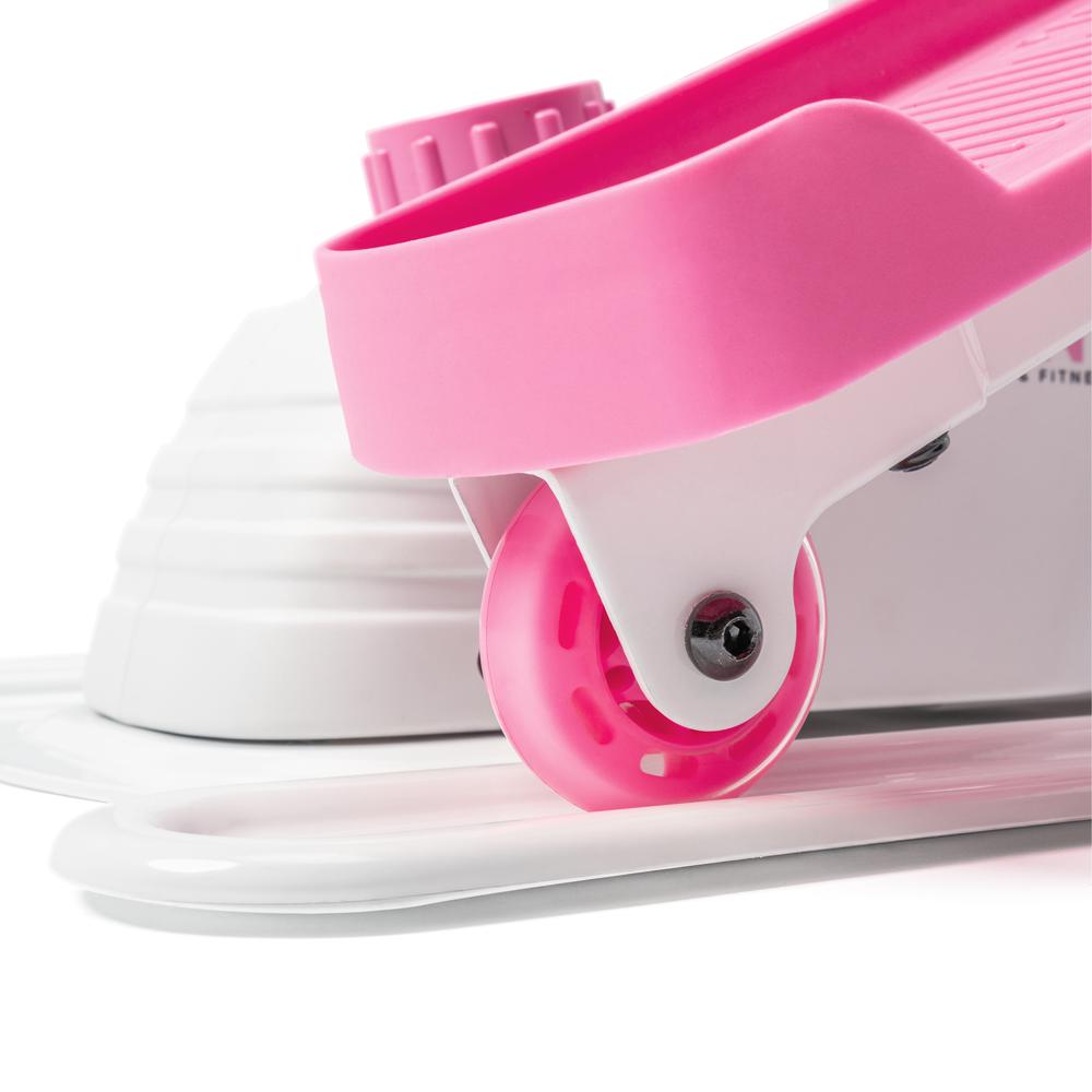 Sunny Health & Fitness Pink Under Desk Elliptical Machine - P2030. Picture 5