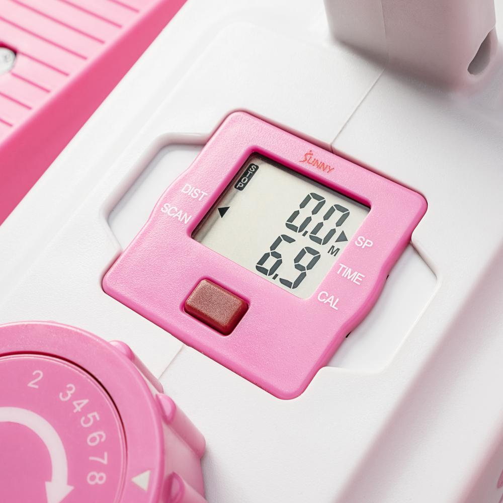 Sunny Health & Fitness Pink Under Desk Elliptical Machine - P2030. Picture 6