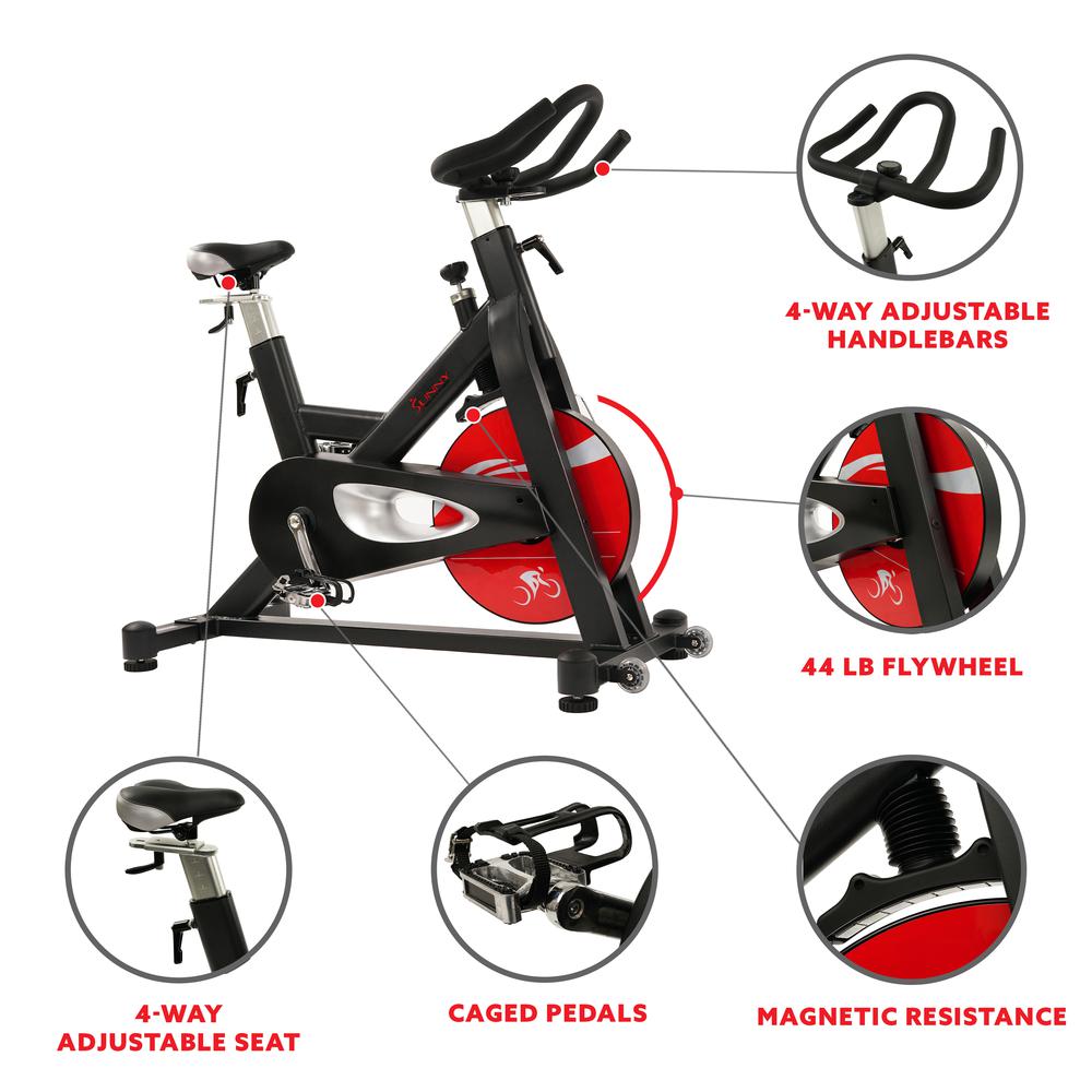 Sunny Health & Fitness Evolution Pro Magnetic Belt Drive Indoor Cycling Bike - SF-B1714. Picture 3