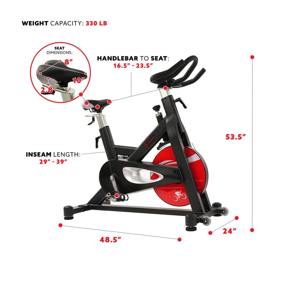 Sunny Health & Fitness Evolution Pro Magnetic Belt Drive Indoor Cycling Bike - SF-B1714. Picture 5
