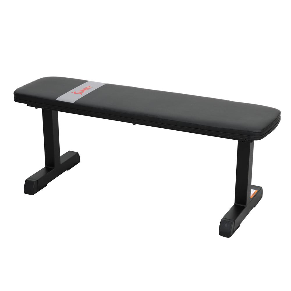 Sunny Health & Fitness Flat Weight Bench for Workout, Exercise and Home Gyms with 800 lb Weight Capacity - SF-BH620037. Picture 3