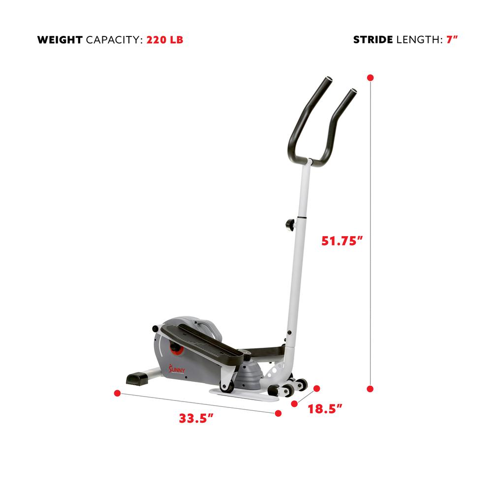 Magnetic Standing Elliptical with Handlebars. Picture 5