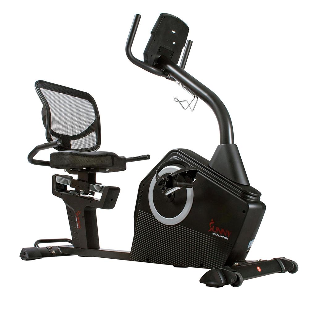 Sunny Health & Fitness Programmable Recumbent Bike. Picture 2