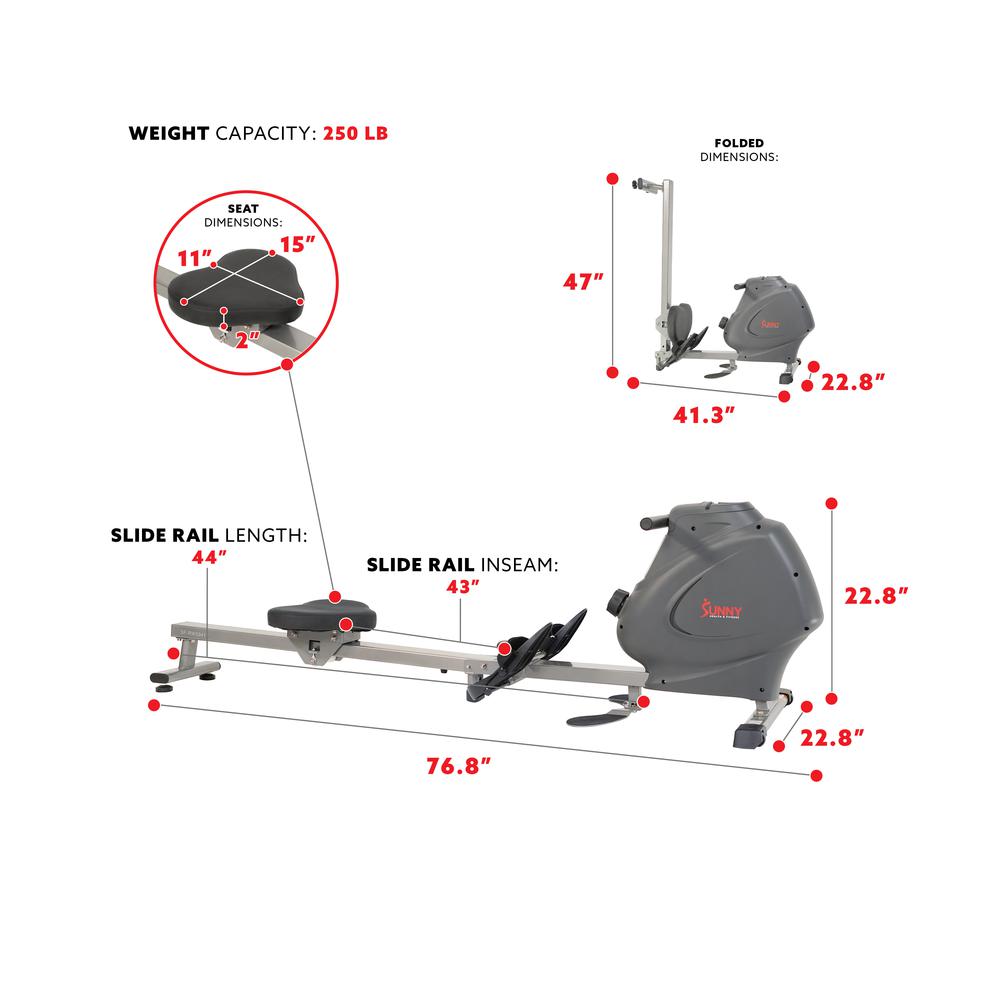 Multifunction SPM Magnetic Rowing Machine. Picture 5
