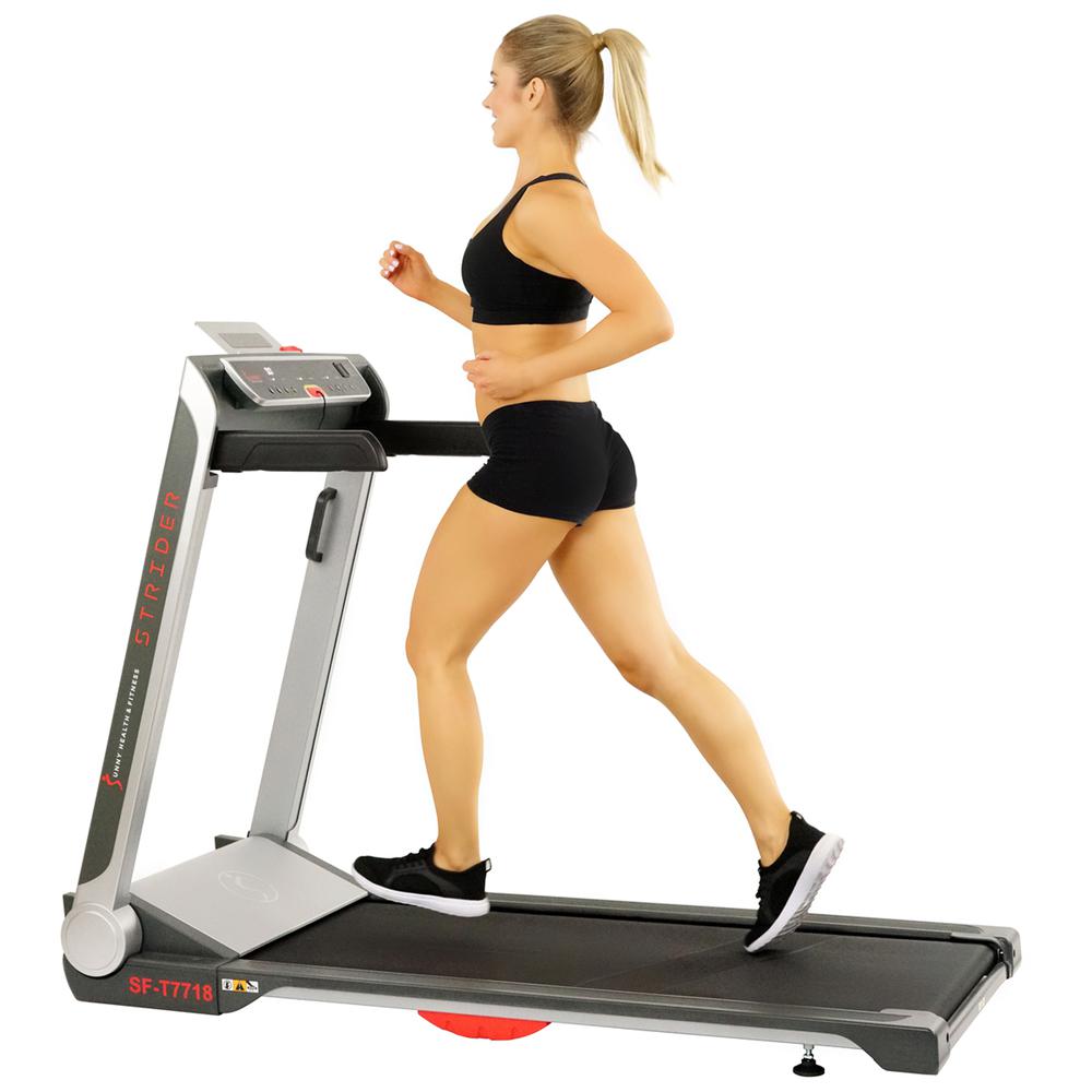 Sunny Health & Fitness Strider Treadmill with 20" Wide LoPro Deck - SF-T7718. Picture 1
