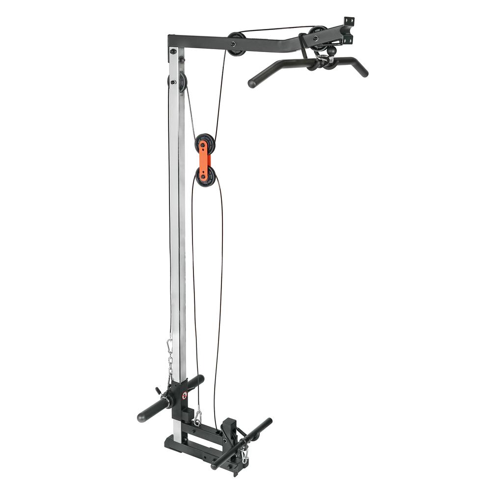 Sunny Health & Fitness Lat Pull Down Attachment Pulley System for Power Racks – SF-XF9927. Picture 1