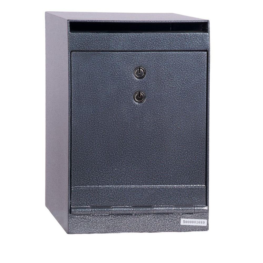 Double Door Depository Safe Gray. Picture 5