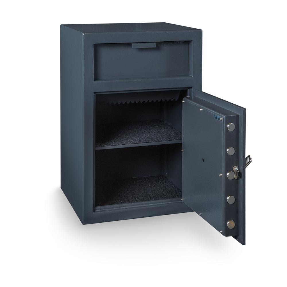 Depository Safe with inner locking department Gray. Picture 37