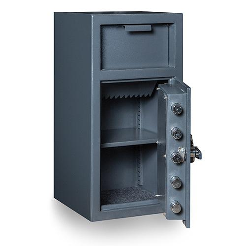 Depository Safe with inner locking department Gray. Picture 41