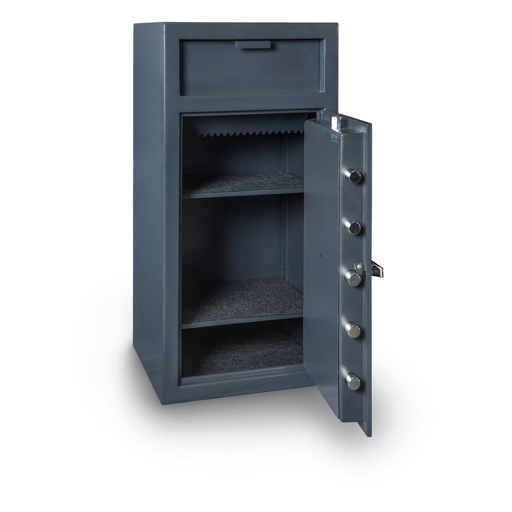 Depository Safe with inner locking department Gray. Picture 39