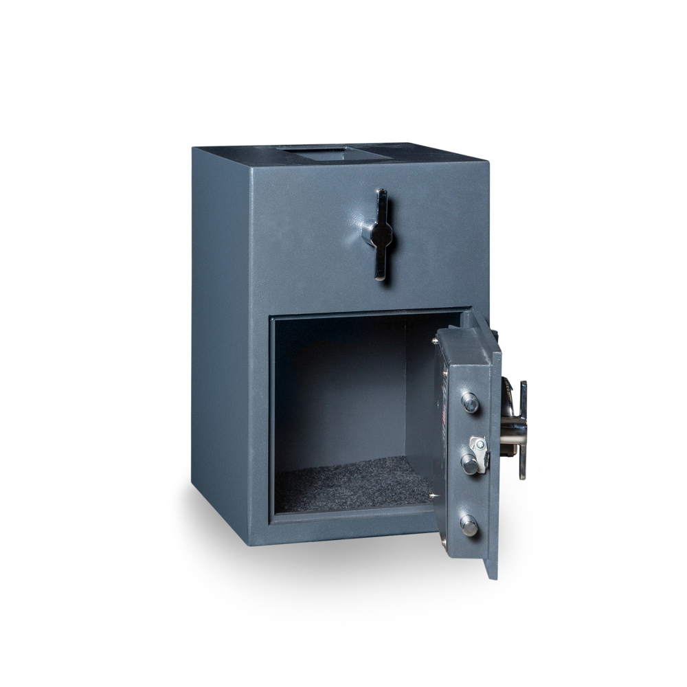 Depository Safe with inner locking department Gray. Picture 40