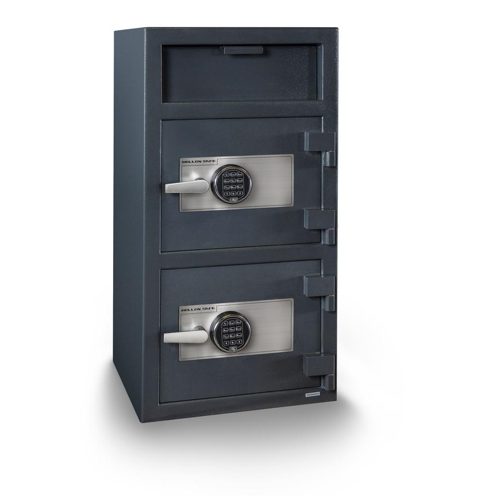 Double Door Depository Safe Gray. Picture 14