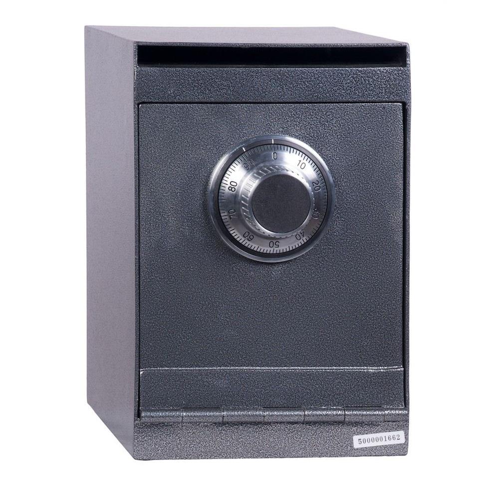 Depository Safe with inner locking department Gray. Picture 4