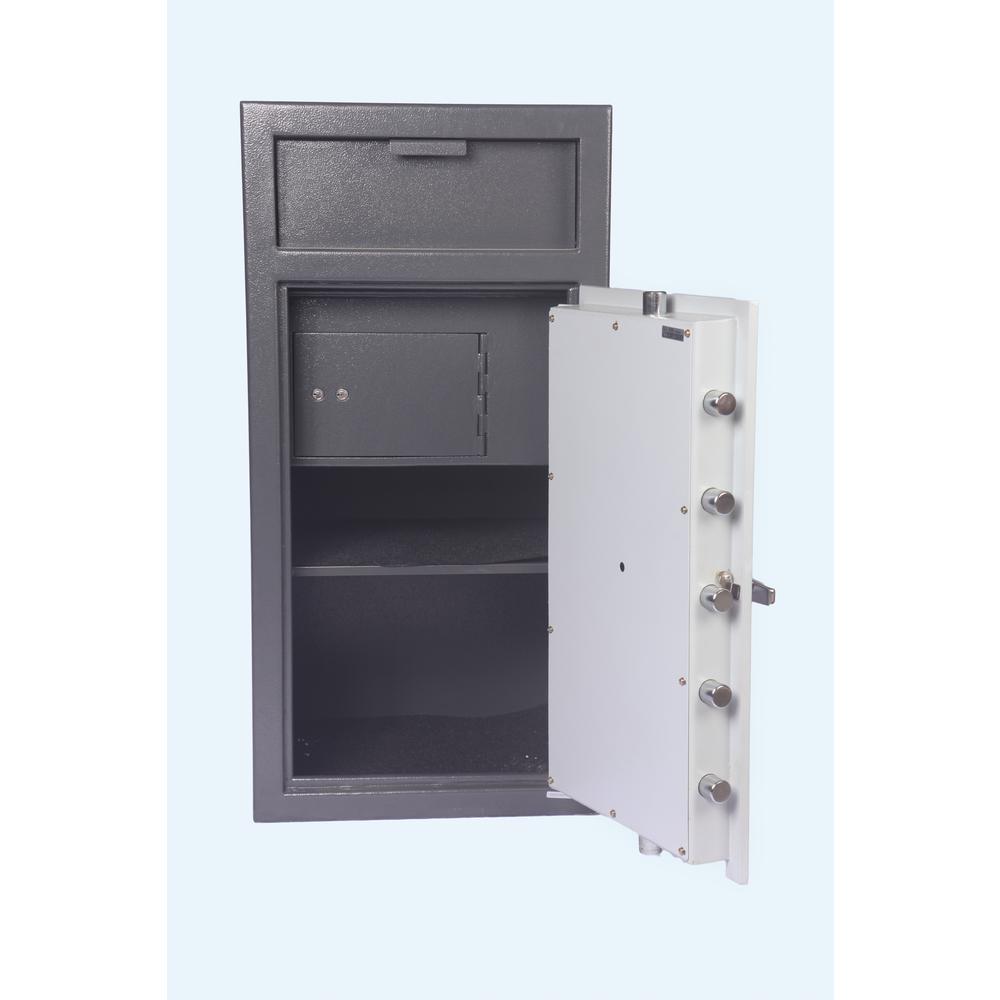 Depository Safe with inner locking department Gray. Picture 49