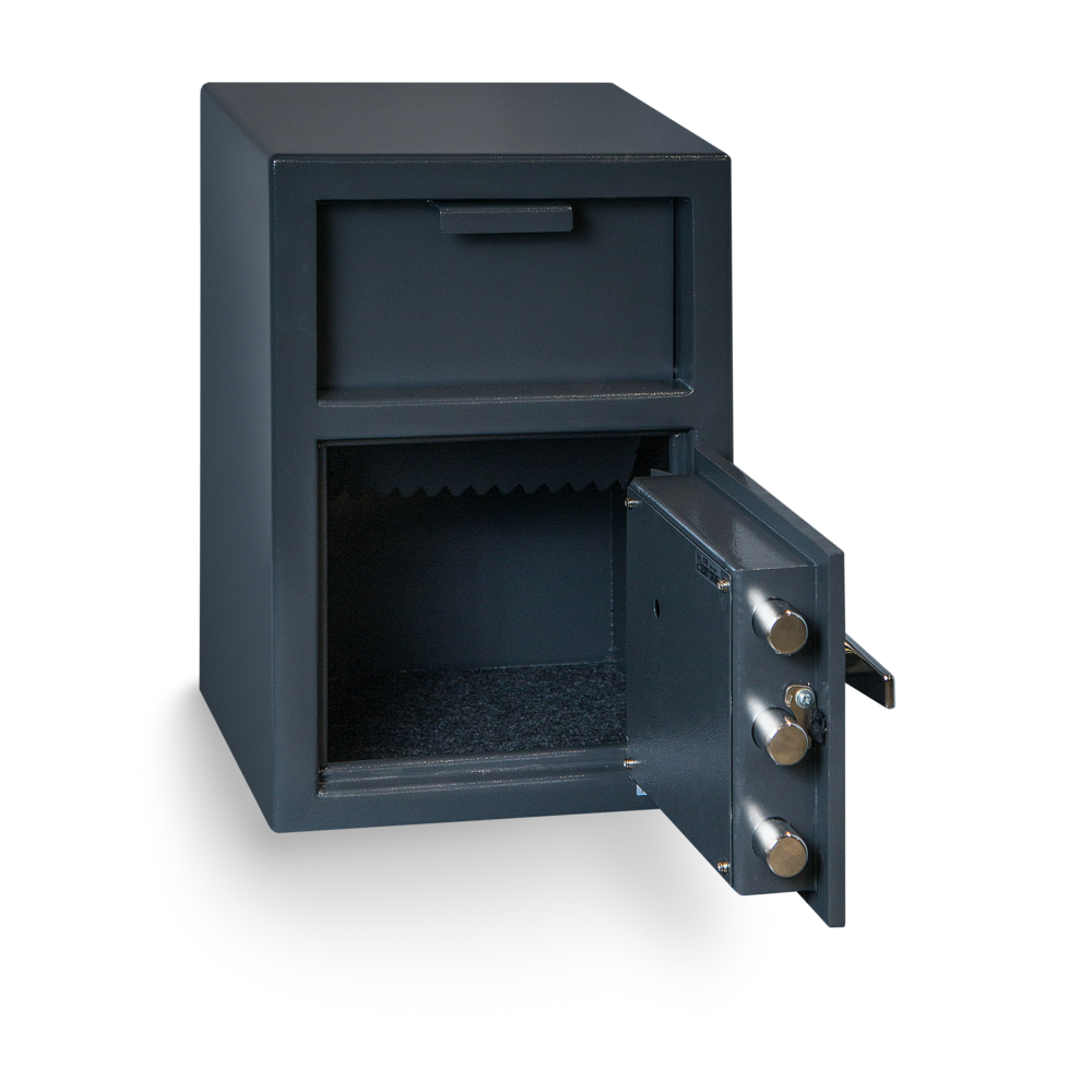 Depository Safe with inner locking department Gray. Picture 50