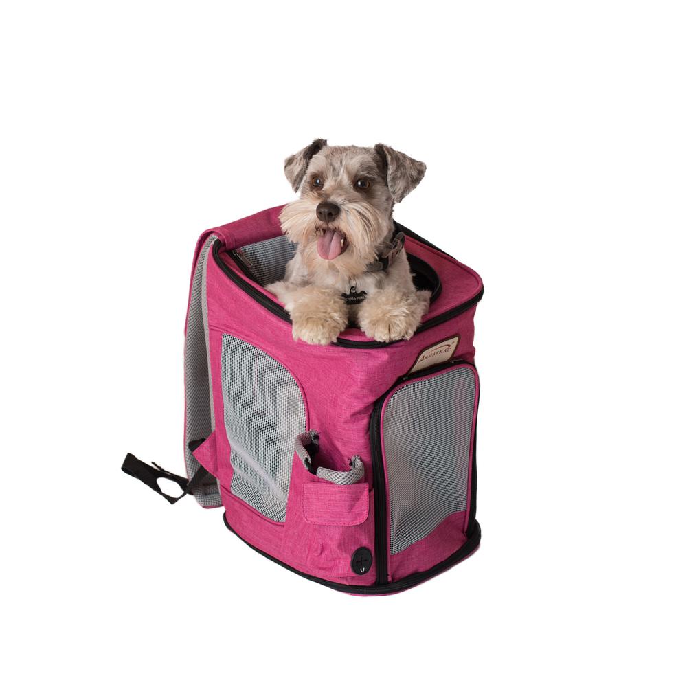 Armarkat Model PC301P Pawfect Pets Backpack Pet Carrier in Pink and Gray Combo. Picture 1