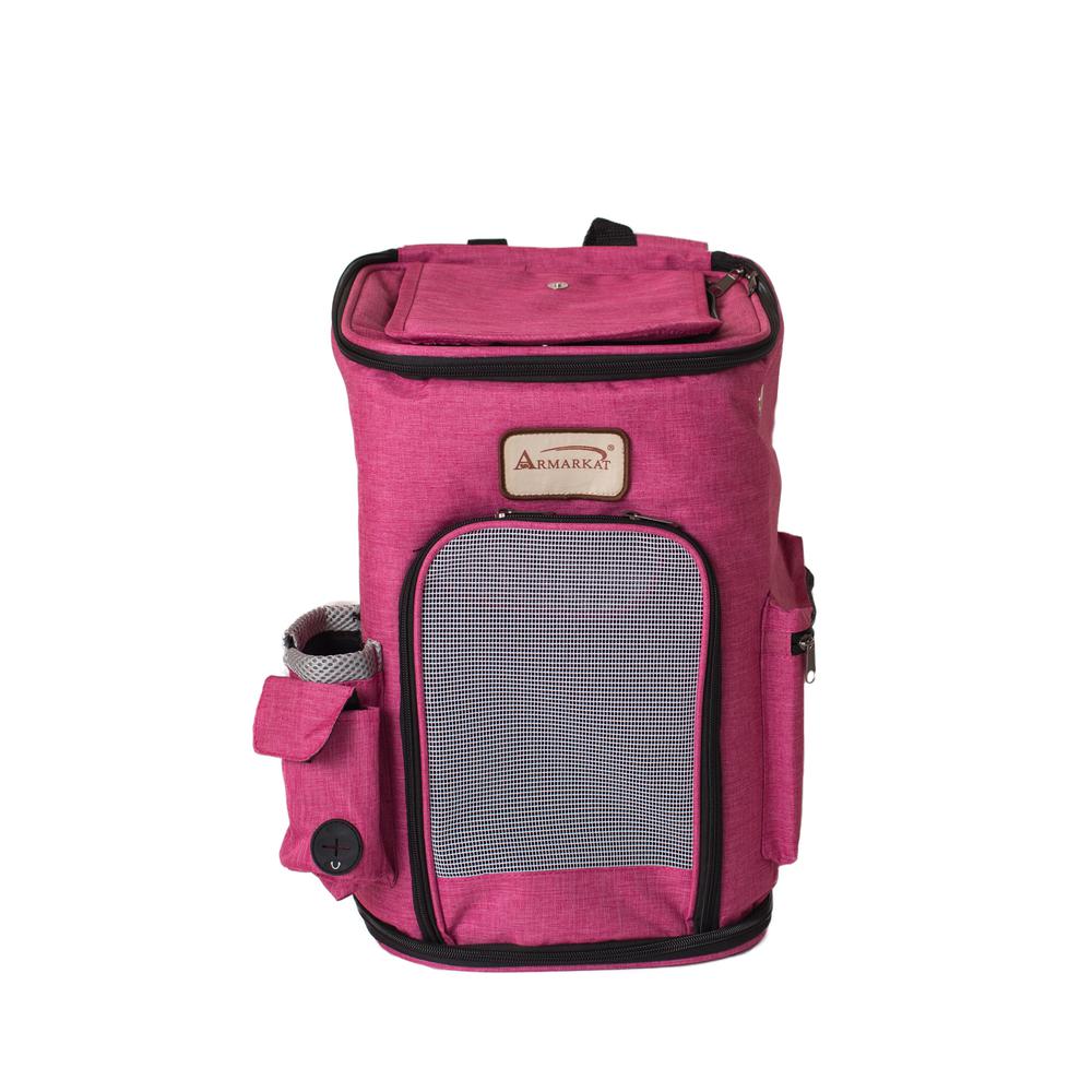 Armarkat Model PC301P Pawfect Pets Backpack Pet Carrier in Pink and Gray Combo. Picture 5