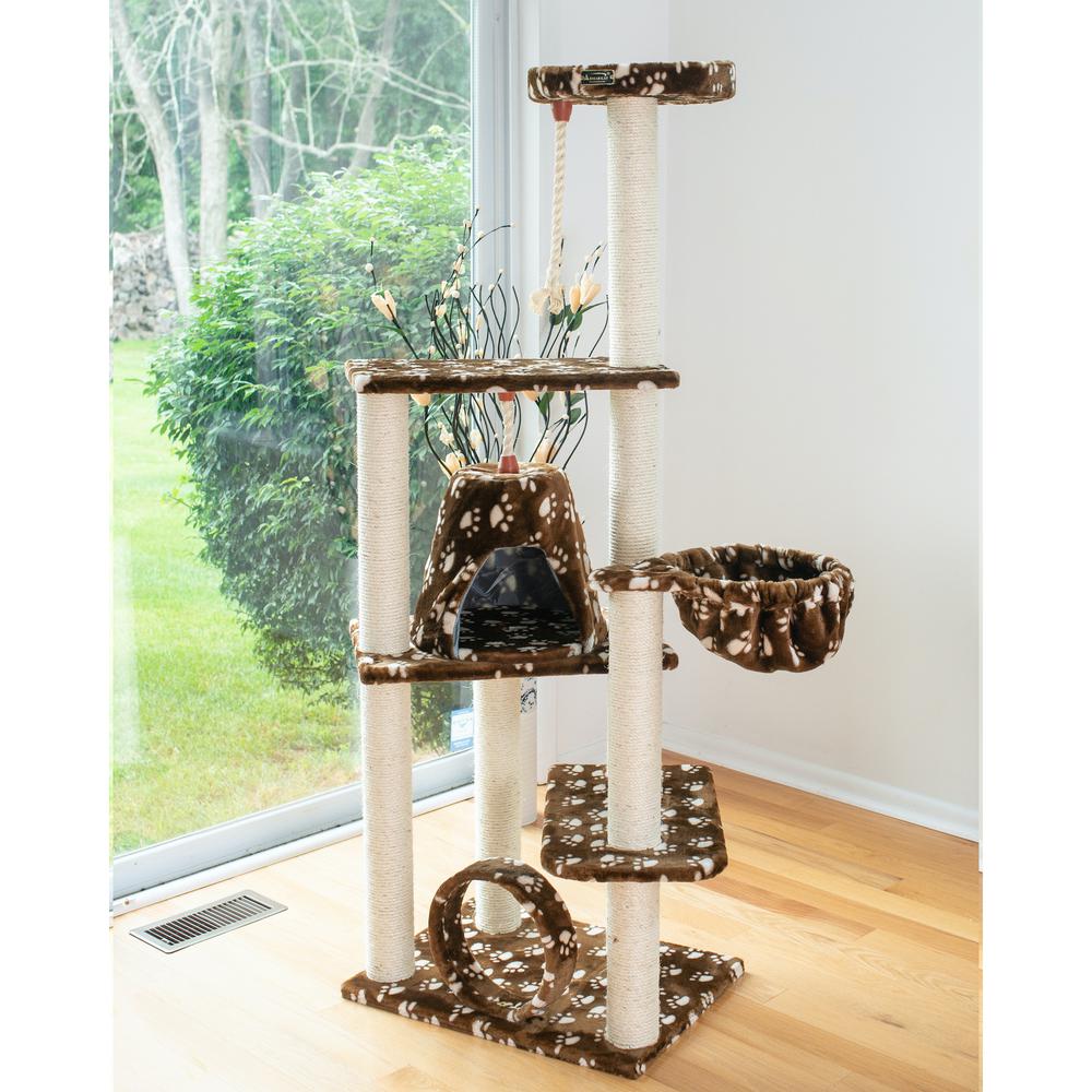 Armarkat Real Wood Cat Tree Hammock Bed With Natural Sisal Post for Cats and Kittens, A6601. Picture 2