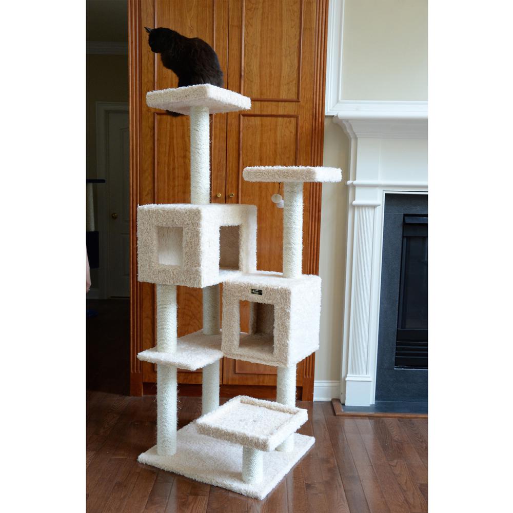 Armarkat Multi-Level Real Wood Cat Tree With Two Spacious Condos, Perches for Kittens Pets Play A6702. Picture 7