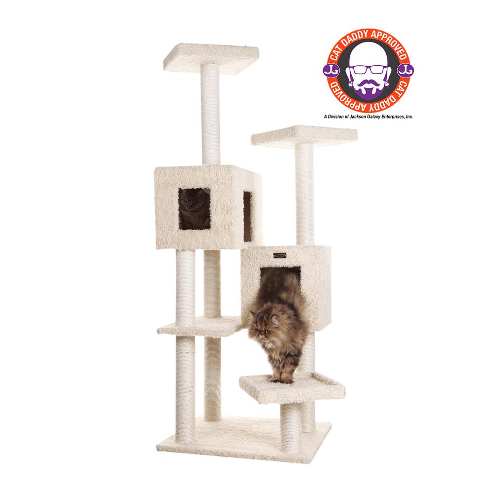 Armarkat Multi-Level Real Wood Cat Tree With Two Spacious Condos, Perches for Kittens Pets Play A6702. Picture 1