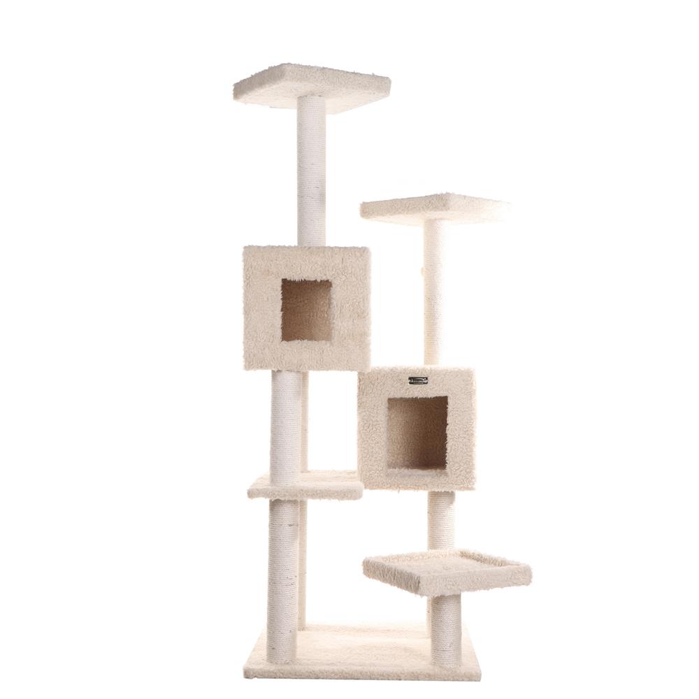 Armarkat Multi-Level Real Wood Cat Tree With Two Spacious Condos, Perches for Kittens Pets Play A6702. Picture 2