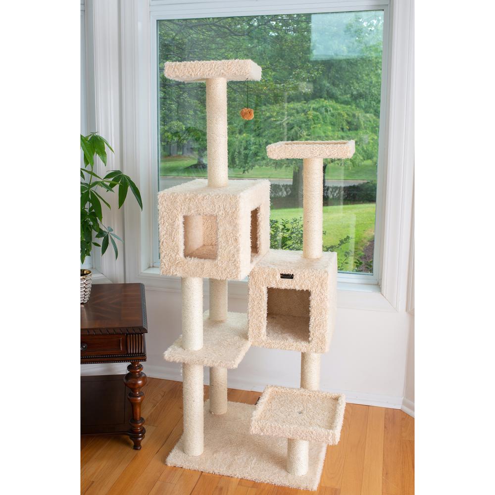 Armarkat Multi-Level Real Wood Cat Tree With Two Spacious Condos, Perches for Kittens Pets Play A6702. Picture 3