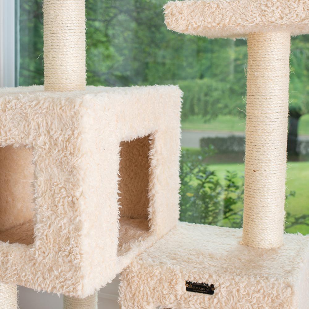 Armarkat Multi-Level Real Wood Cat Tree With Two Spacious Condos, Perches for Kittens Pets Play A6702. Picture 4