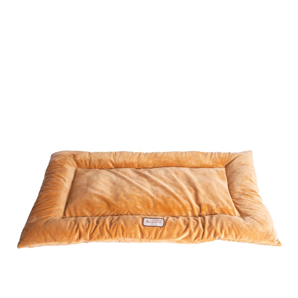 Armarkat Model M01CZS-M Medium Pet Bed Mat with Poly Fill Cushion in Earth Brown. Picture 2