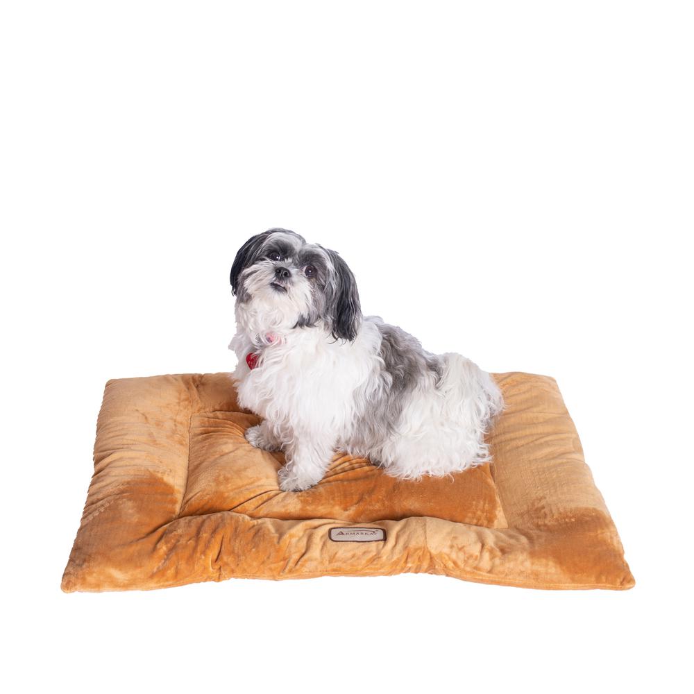 Armarkat Model M01CZS-M Medium Pet Bed Mat with Poly Fill Cushion in Earth Brown. Picture 5
