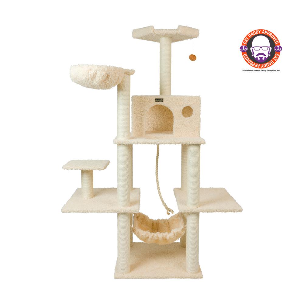 Armarkat Mult -Level Real Wood Cat Tree Hammock Bed, ClimbIng Center for Cats and Kittens A6901. Picture 1