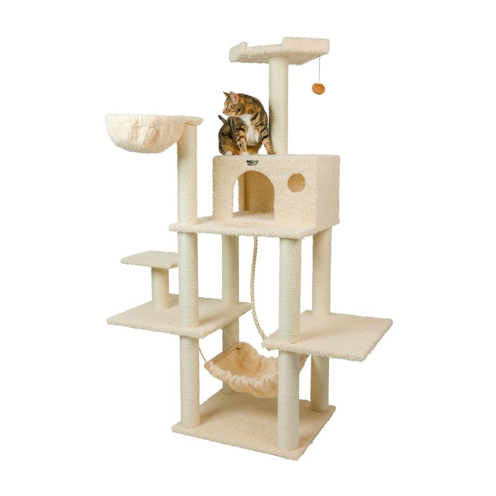 Armarkat Mult -Level Real Wood Cat Tree Hammock Bed, ClimbIng Center for Cats and Kittens A6901. Picture 2