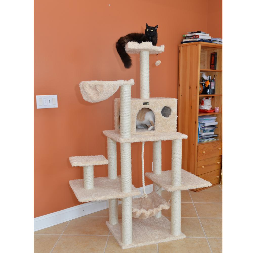 Armarkat Mult -Level Real Wood Cat Tree Hammock Bed, ClimbIng Center for Cats and Kittens A6901. Picture 4