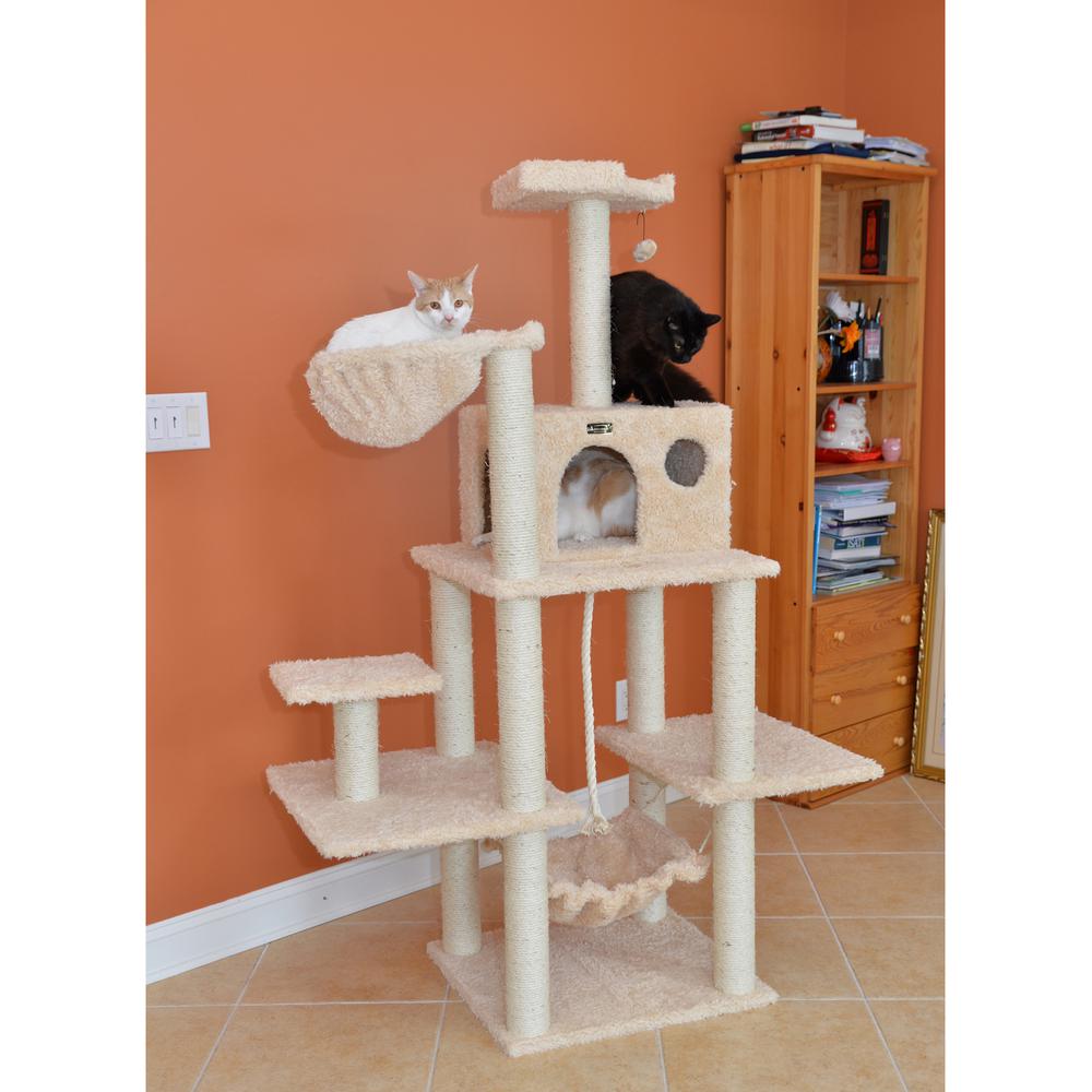 Armarkat Mult -Level Real Wood Cat Tree Hammock Bed, ClimbIng Center for Cats and Kittens A6901. Picture 5
