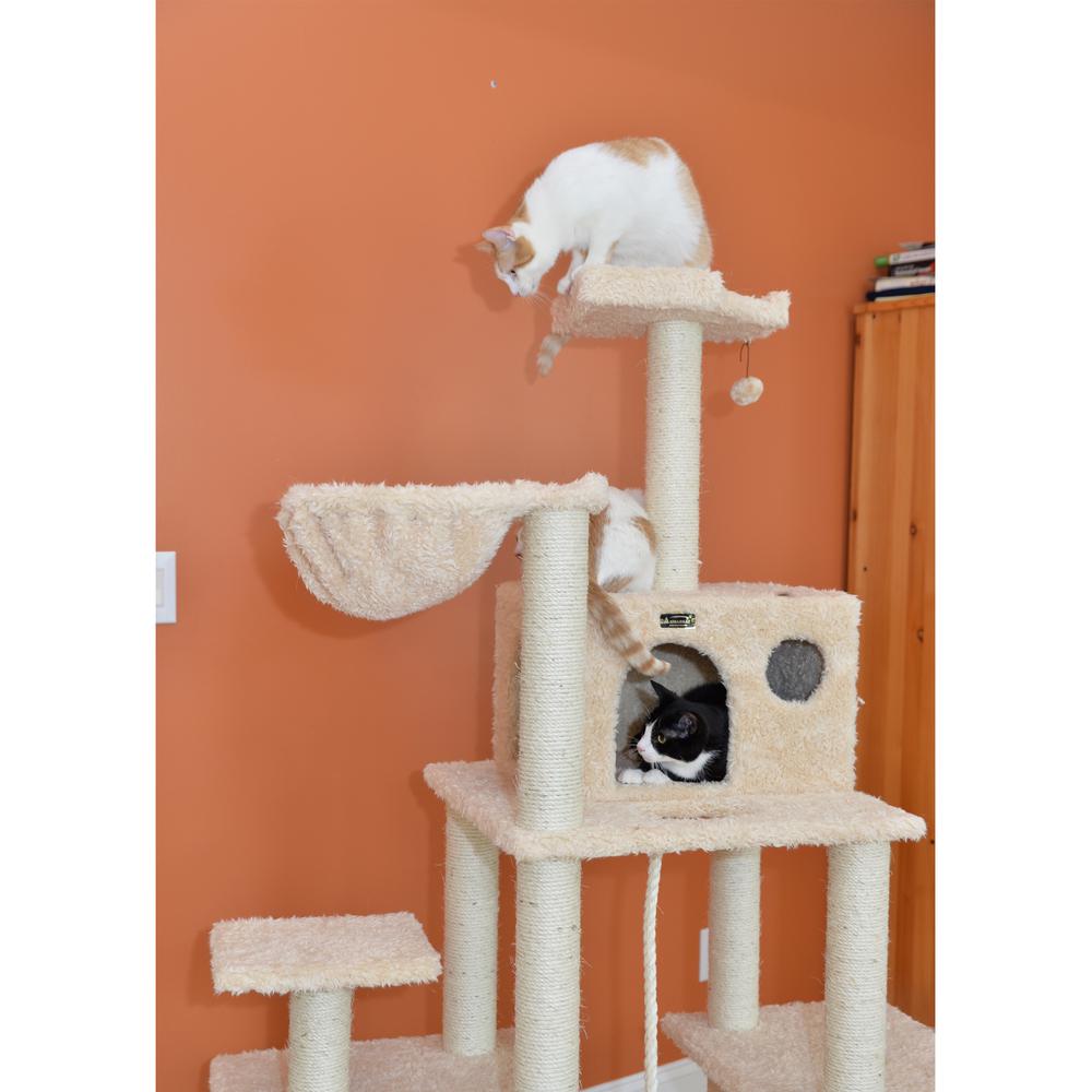 Armarkat Mult -Level Real Wood Cat Tree Hammock Bed, ClimbIng Center for Cats and Kittens A6901. Picture 7