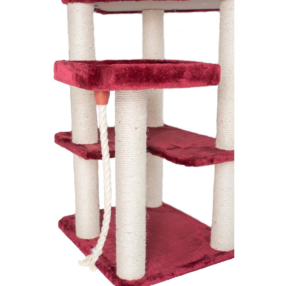 Armarkat Real Wood Cat Tower, Ultra thick Faux Fur Covered Cat Condo House A6902, Beige. Picture 15