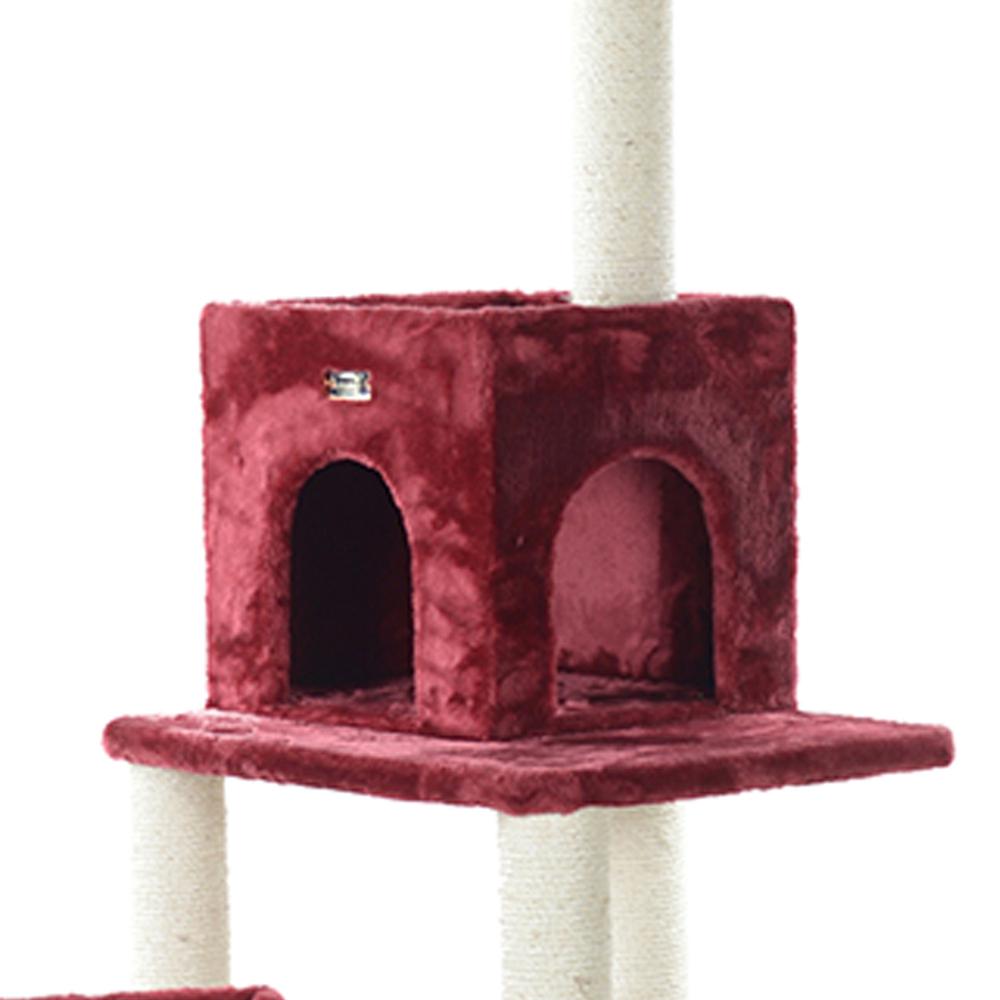 Armarkat Real Wood Cat Tower, Ultra thick Faux Fur Covered Cat Condo House A6902, Beige. Picture 16