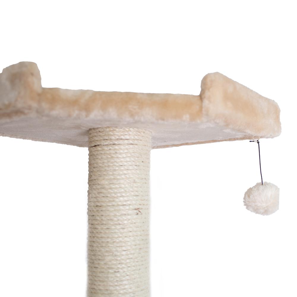 Armarkat 72" Beige Real Wood Cat Tree With Spacious Condo, SratchIng Post A7202. Picture 9