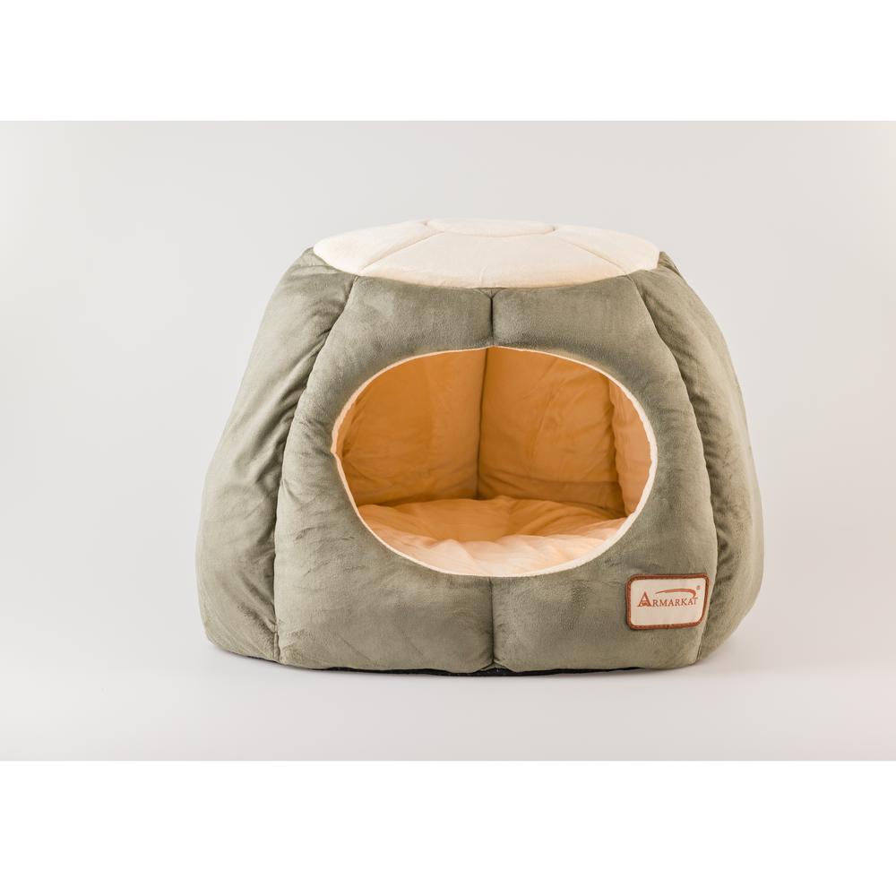 Armarkat Cat Bed Model C30HML/MH , Laurel Green and Beige. Picture 4