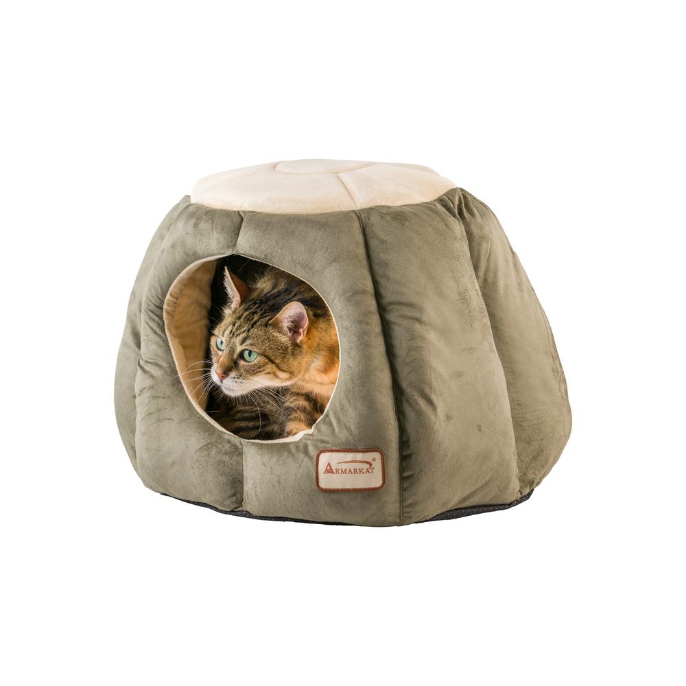 Armarkat Cat Bed Model C30HML/MH , Laurel Green and Beige. Picture 11