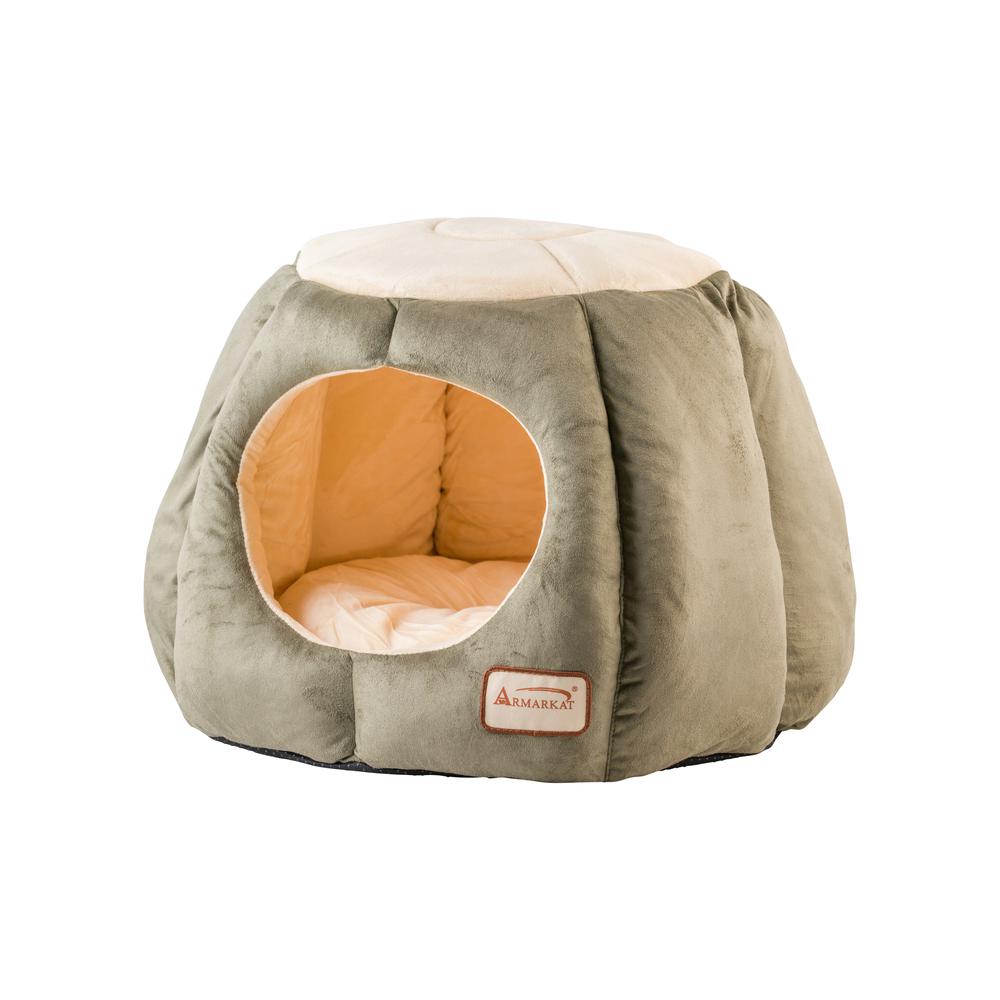 Armarkat Cat Bed Model C30HML/MH , Laurel Green and Beige. Picture 12